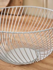 Grey Moderna Wire Fruit Bowl - Image 3 of 4