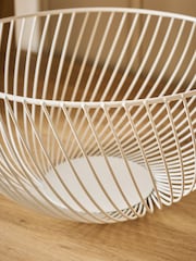 Cream Moderna Wire Fruit Bowl - Image 3 of 4
