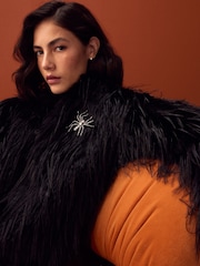 Gun Metal Halloween Spider Brooch - Image 7 of 8