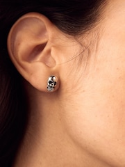 Black Halloween Bat Skull Spider Stud Earrings Pack - Image 4 of 6