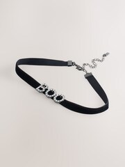 Negro - Halloween Boo Choker Necklace - Imagen 1 de 4