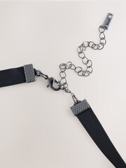 Negro - Halloween Boo Choker Necklace - Imagen 2 de 4