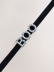 Negro - Halloween Boo Choker Necklace - Imagen 4 de 4
