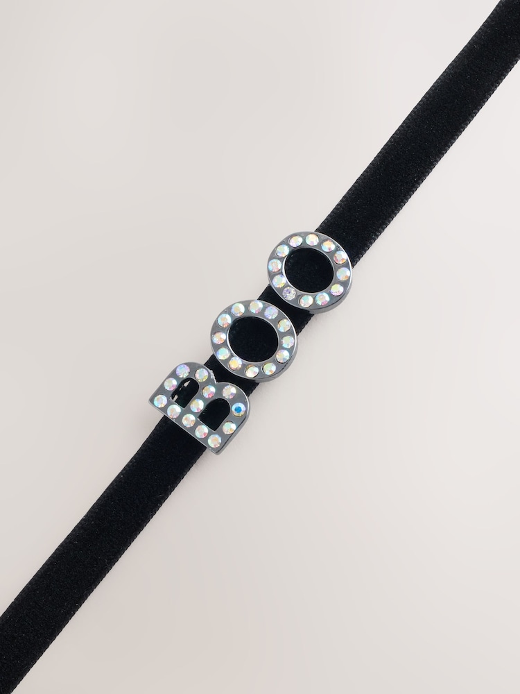 Negro - Halloween Boo Choker Necklace - Imagen 4 de 4