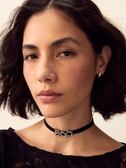Schwarz - Halloween Boo Choker Necklace - Bild 5 von 8