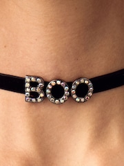 Schwarz - Halloween Boo Choker Necklace - Bild 8 von 8