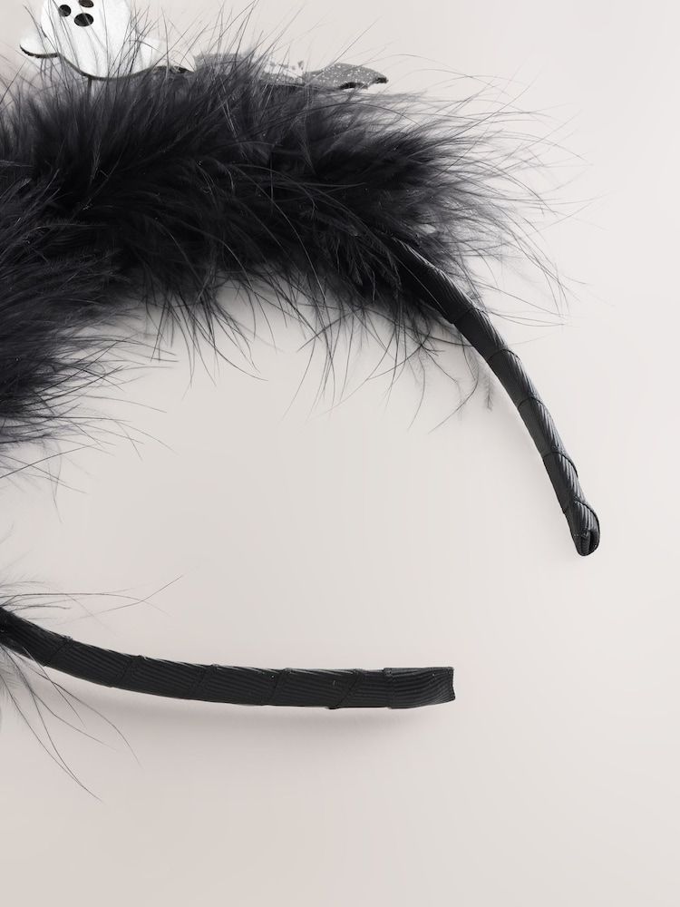 Black Halloween Flying Bat Hairband - Image 3 of 3