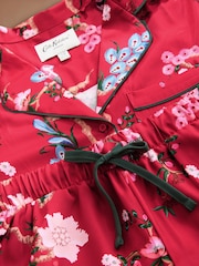 Cath Kidston Red Bird Print Button Through Pyjamas - Image 10 of 12