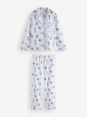 Cath Kidston Blue Lilah and Lewis Button Through Pyjamas - Image 1 of 6