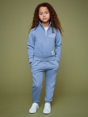 Reiss Blue 13-14 yrs SmileyWorld | Reiss Half-Zip Sweatshirt Unisex Fit - Image 5 of 7
