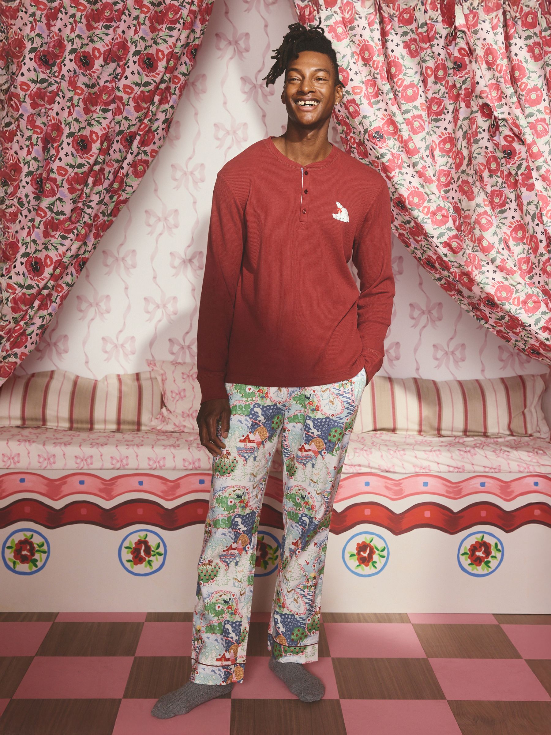 Buy Cath Kidston Christmas Journey Mens Pyjamas from the Next UK