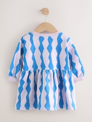 Blue/Lilac Fox Sweat Dress (3mths-7yrs) - Image 2 of 4