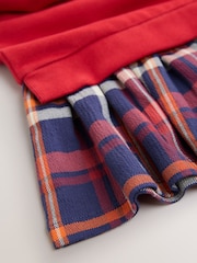 Red Sweat Check Dress (3mths-7yrs) - Image 4 of 4