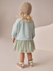 Blue Bunny Sweat Party Dress (3mths-7yrs) - Image 2 of 4