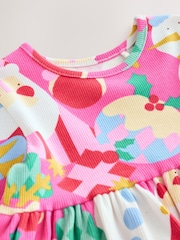 Pink Long Sleeve Christmas Dress (3mths-7yrs) - Image 6 of 8