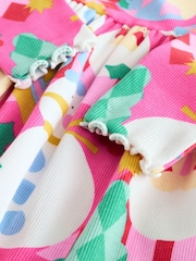 Pink Long Sleeve Christmas Dress (3mths-7yrs) - Image 8 of 8
