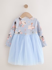 Blue Fairy Long Sleeve Mesh Party Dress (3mths-7yrs) - Image 2 of 4