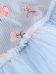 Blue Fairy Long Sleeve Mesh Party Dress (3mths-7yrs) - Image 3 of 4