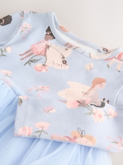 Blue Fairy Long Sleeve Mesh Party Dress (3mths-7yrs) - Image 4 of 4