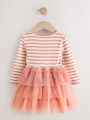 Pink Bow Long Sleeve Tutu Dress (3mths-7yrs) - Image 2 of 4