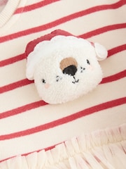 Christmas Bear Mesh Sweat Party Dress (3mths-7yrs) - Image 8 of 8