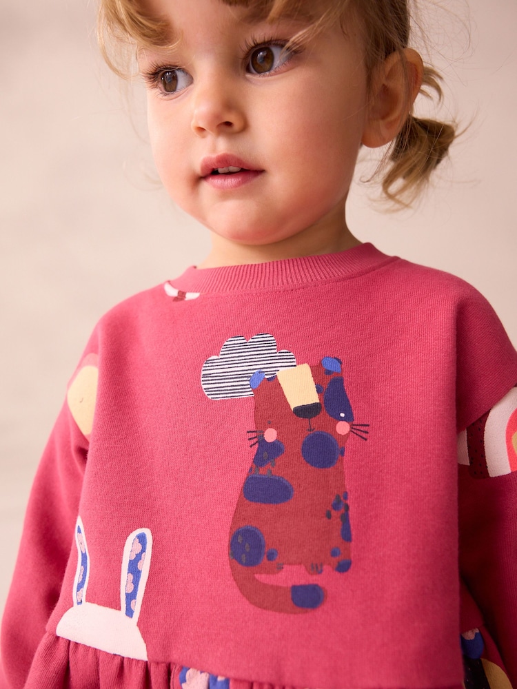 Tiermotiv - Sweatkleid: (3 Monate bis 7 Jahre) - Bild 3 von 3