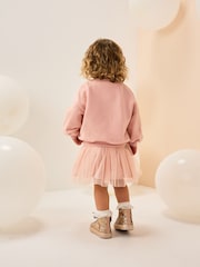 Pink Christmas Long Sleeve Top and Skirt Set (3mths-7yrs) - Image 3 of 9
