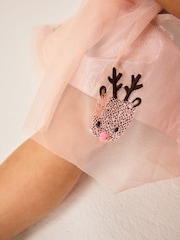 Pink Christmas Long Sleeve Top and Skirt Set (3mths-7yrs) - Image 4 of 9