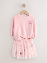 Pink Christmas Long Sleeve Top and Skirt Set (3mths-7yrs) - Image 5 of 9