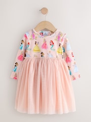 Pink Disney Princess Mesh Party Dress (3mths-7yrs) - Image 1 of 4