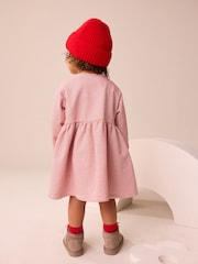 Pink Dog Brushed Sweat Dress (3mths-7yrs) - Image 3 of 4