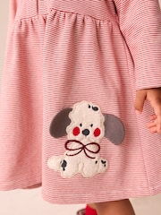 Pink Dog Brushed Sweat Dress (3mths-7yrs) - Image 4 of 4