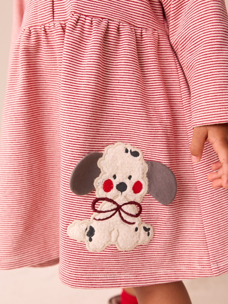 Pink Dog Brushed Sweat Dress (3mths-7yrs) - Image 4 of 4