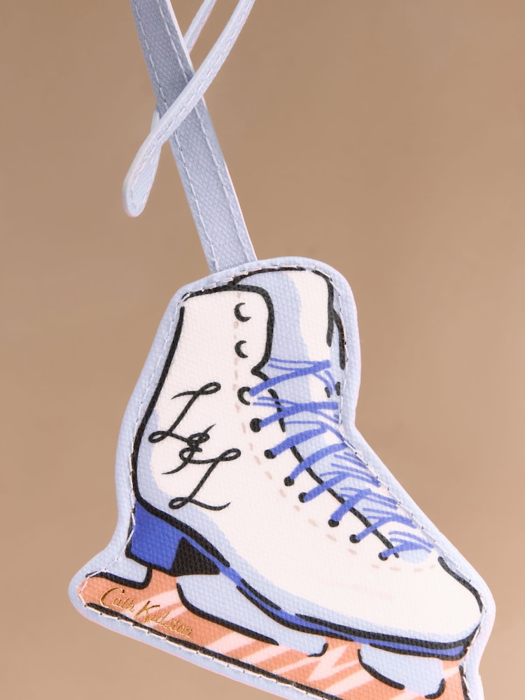 Cath Kidston Blue/White Ice Skating Mirror Charm Bag - Image 4 of 4