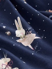 Navy Character Long Sleeve Christmas Dress (3mths-7yrs) - Image 7 of 7