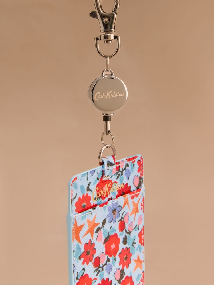 Cath Kidston Blue Folding Star Ditsy Lanyard - Image 2 of 3 Cath Kidston Blue Folding Star Ditsy Lanyard - Image 2 of 3