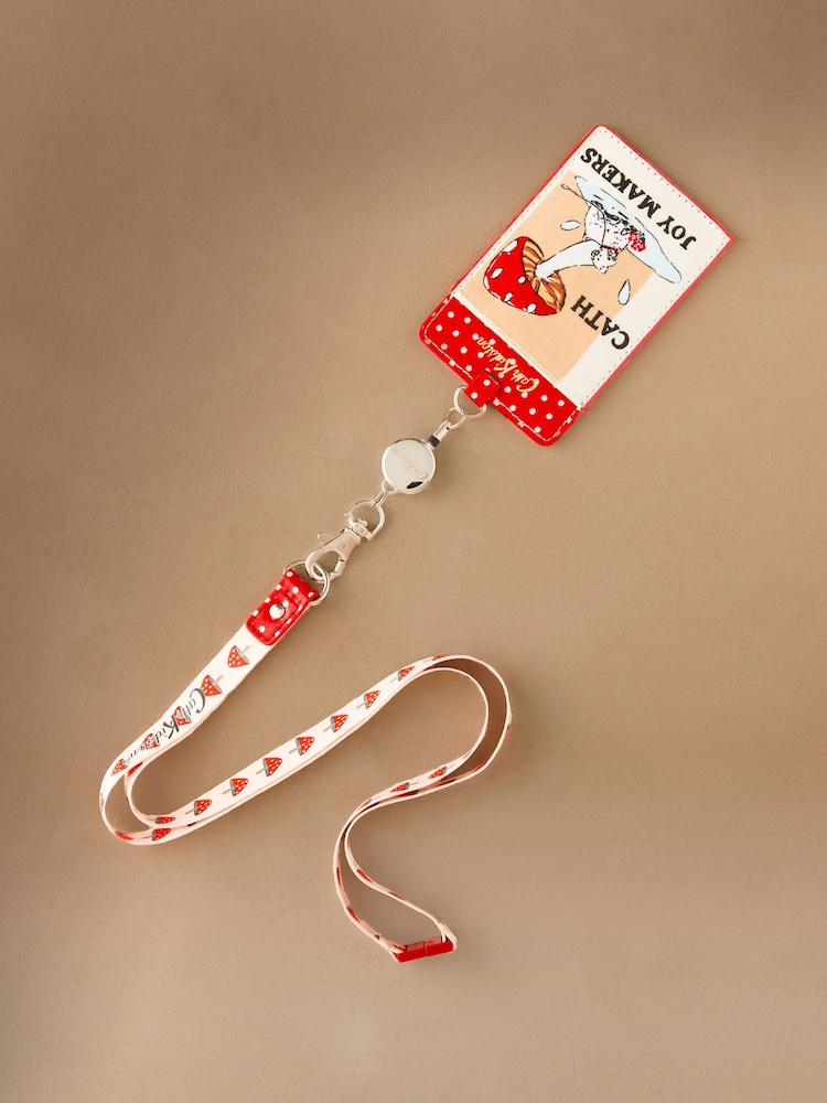 Cath Kidston Green Mushroom Lanyard - Image 1 of 3