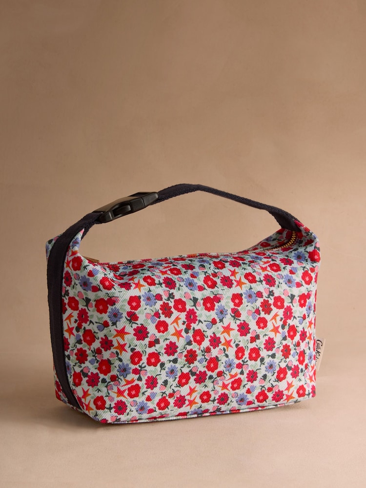 Cath Kidston Blue Folding Star Ditsy Clip Top Travel Bag - Image 1 of 4
