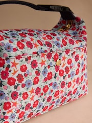 Cath Kidston Blue Folding Star Ditsy Clip Top Travel Bag - Image 4 of 4