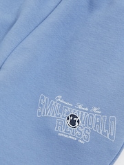 Reiss Blue 9-13 yrs SmileyWorld | Reiss Cuffed Joggers Unisex Fit - Image 6 of 6