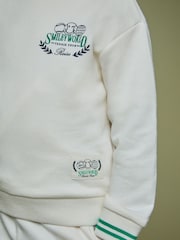 Reiss White 9-13 yrs SmileyWorld | Reiss Logo Sweatshirt Unisex Fit - Image 5 of 8