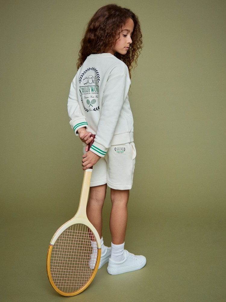 Reiss SmileyWorld | Reiss Logo Sweatshirt Unisex Fit - Image 6 of 8