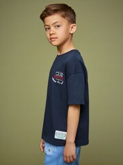 أزرق داكن - تيشِرت واسع تشكيلة SmileyWorld من Reiss | Reiss - صورة 1 من 5