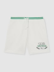 Reiss White 3-9 yrs SmileyWorld | Reiss Drawstring Shorts Unisex Fit - Image 2 of 8