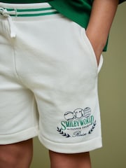 Reiss White 3-9 yrs SmileyWorld | Reiss Drawstring Shorts Unisex Fit - Image 5 of 8