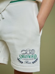 Reiss White 3-9 yrs SmileyWorld | Reiss Drawstring Shorts Unisex Fit - Image 7 of 8
