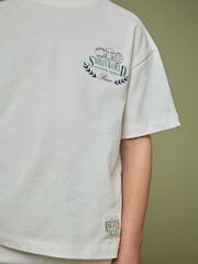 أبيض - تيشِرت واسع تشكيلة SmileyWorld من Reiss | Reiss - صورة 4 من 6