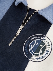 Reiss Blue 9-13 yrs SmileyWorld | Reiss Towel Polo Shirt - Image 5 of 5