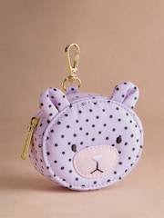 Rosa mit Tupfen - Cath Kidston Bear Clip On Purse - Bild 1 von 3