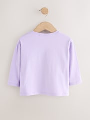 Purple/Pink Character Long Sleeve Tops 3 Pack (3mths-7yrs) - Image 5 of 10